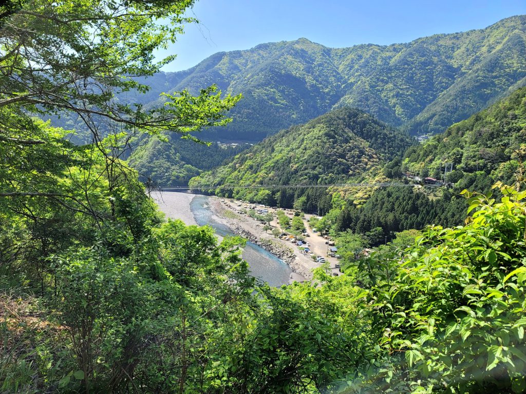 谷瀬のつり橋