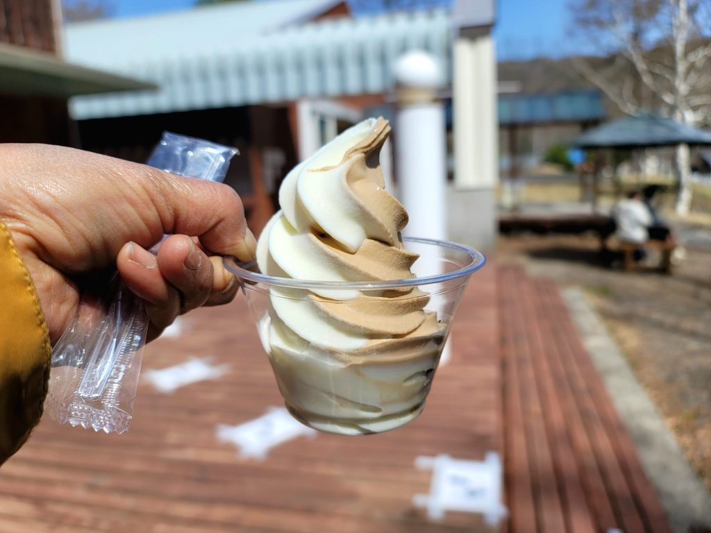 開田高原アイスクリーム工場のソフトクリーム