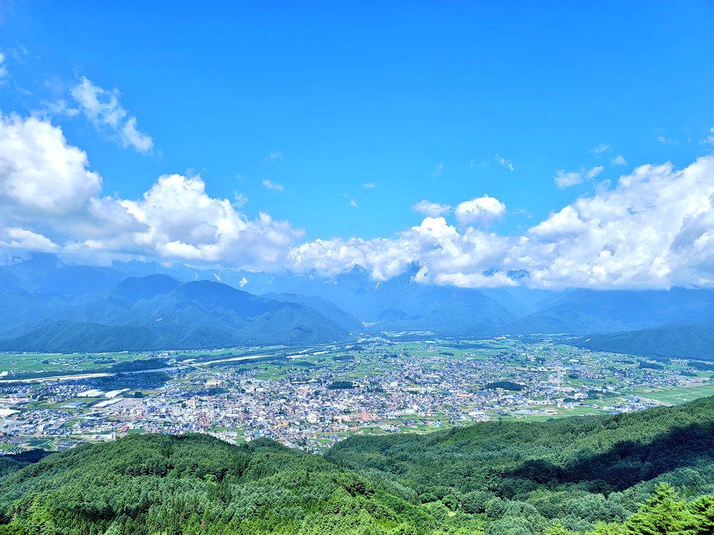 山頂から見た街並み
