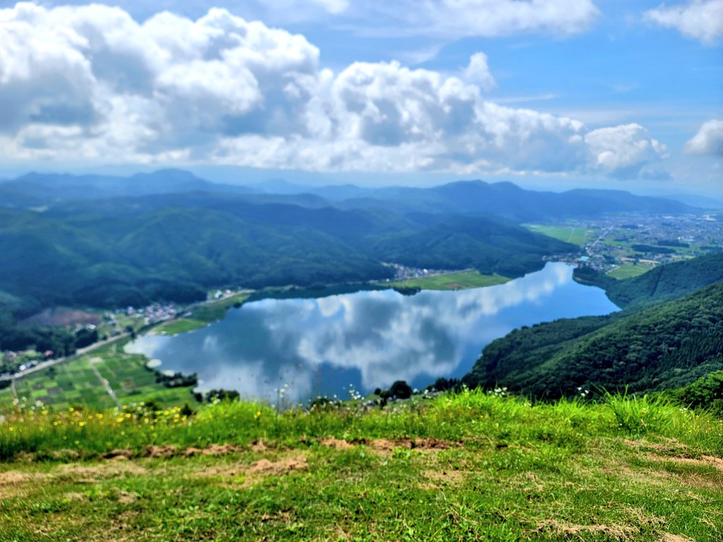 まさに絶景の木崎湖