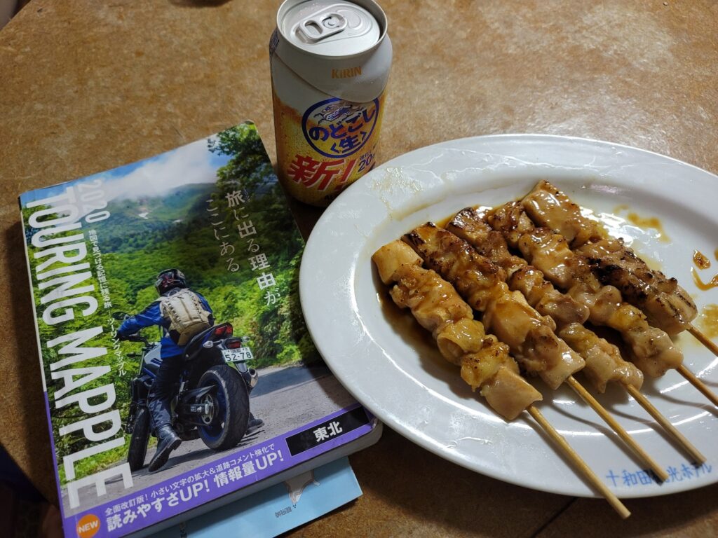 田沢湖の宿での夕食