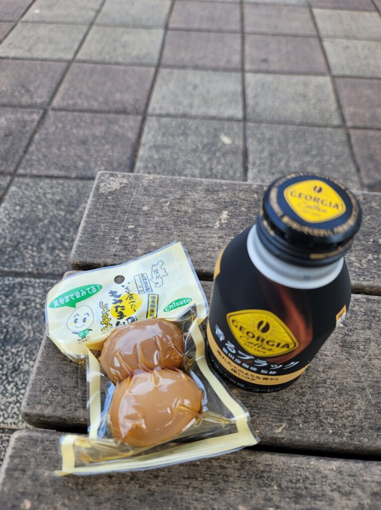 寄居PAで朝ご飯