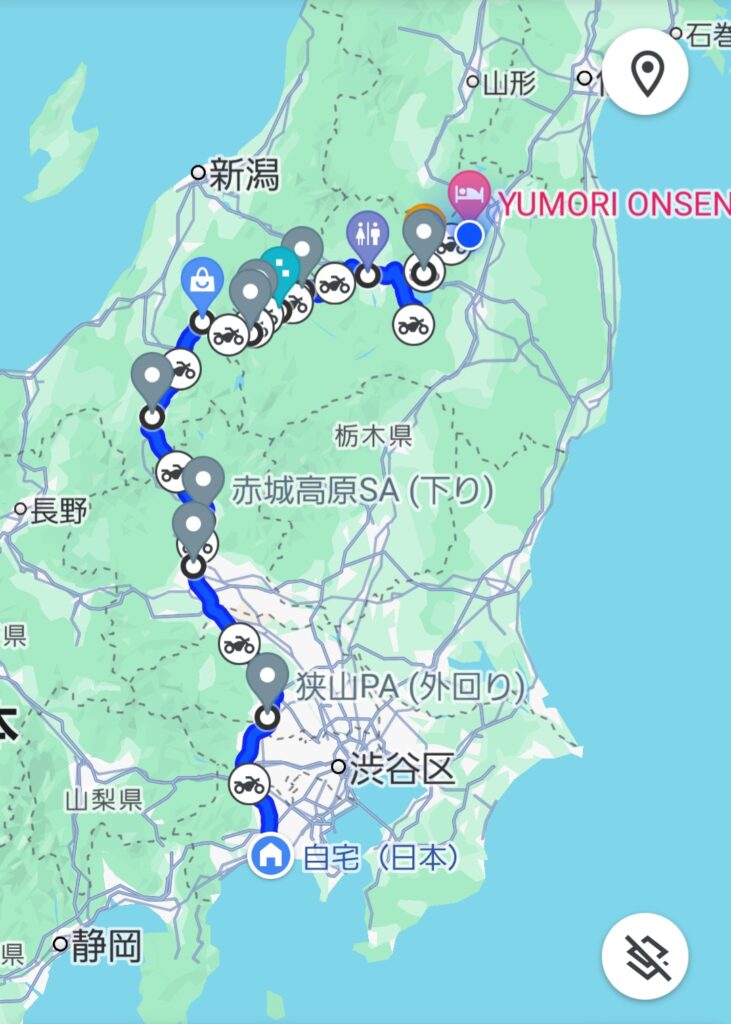東北ツーリング 湘南から福島まで