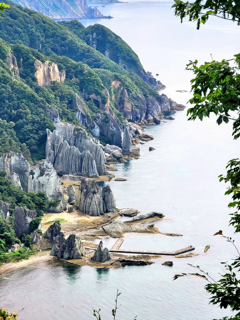 仏が浦展望台から望む絶景の仏が浦と日本海の景観