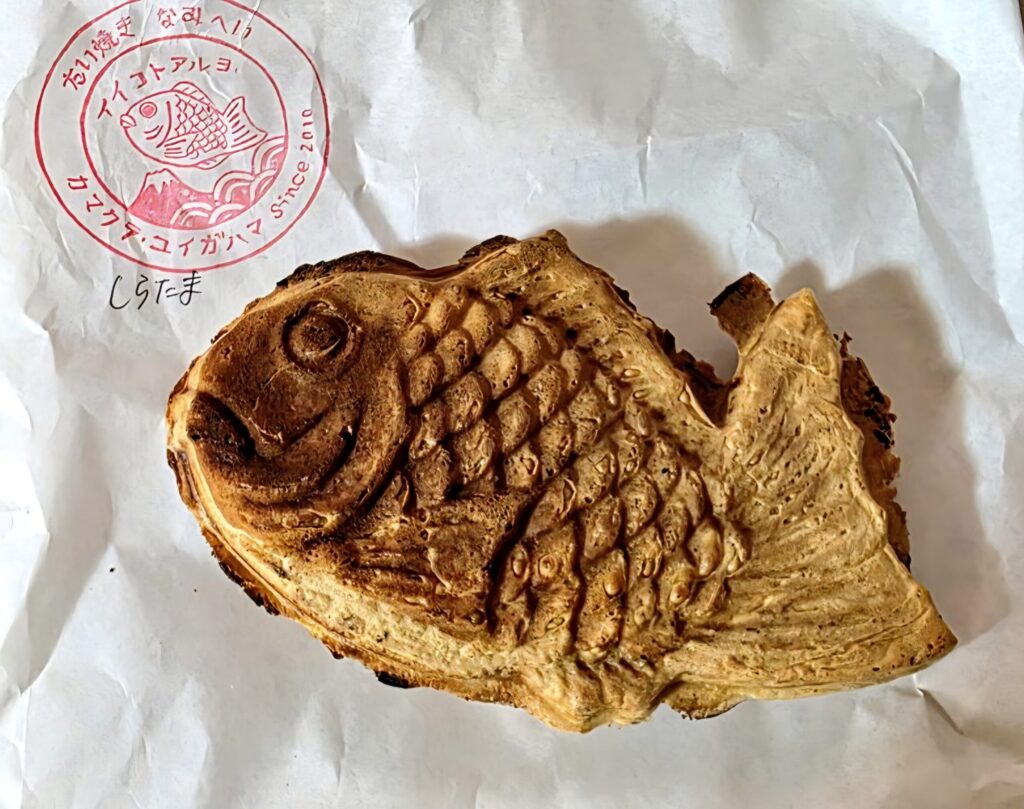 鎌倉長谷寺近くのたい焼きなみへいのたい焼き