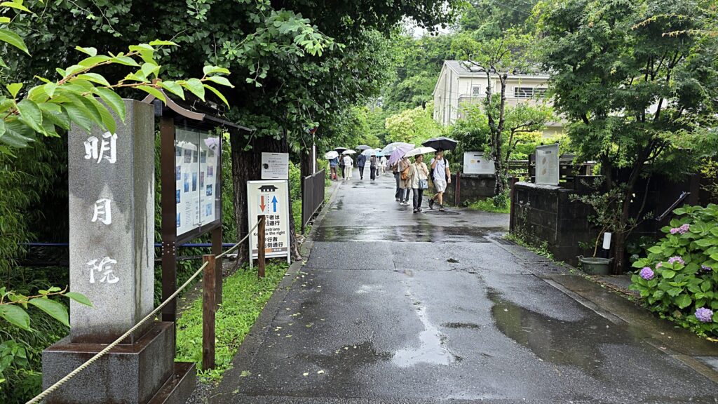 鎌倉・明月院へ続く参道