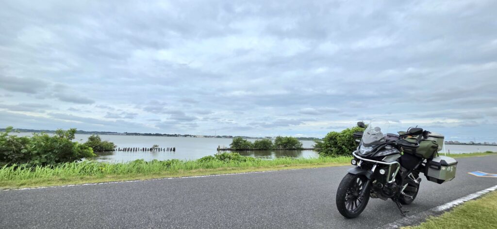 茨城県の霞ケ浦とホンダ400Ⅹ
