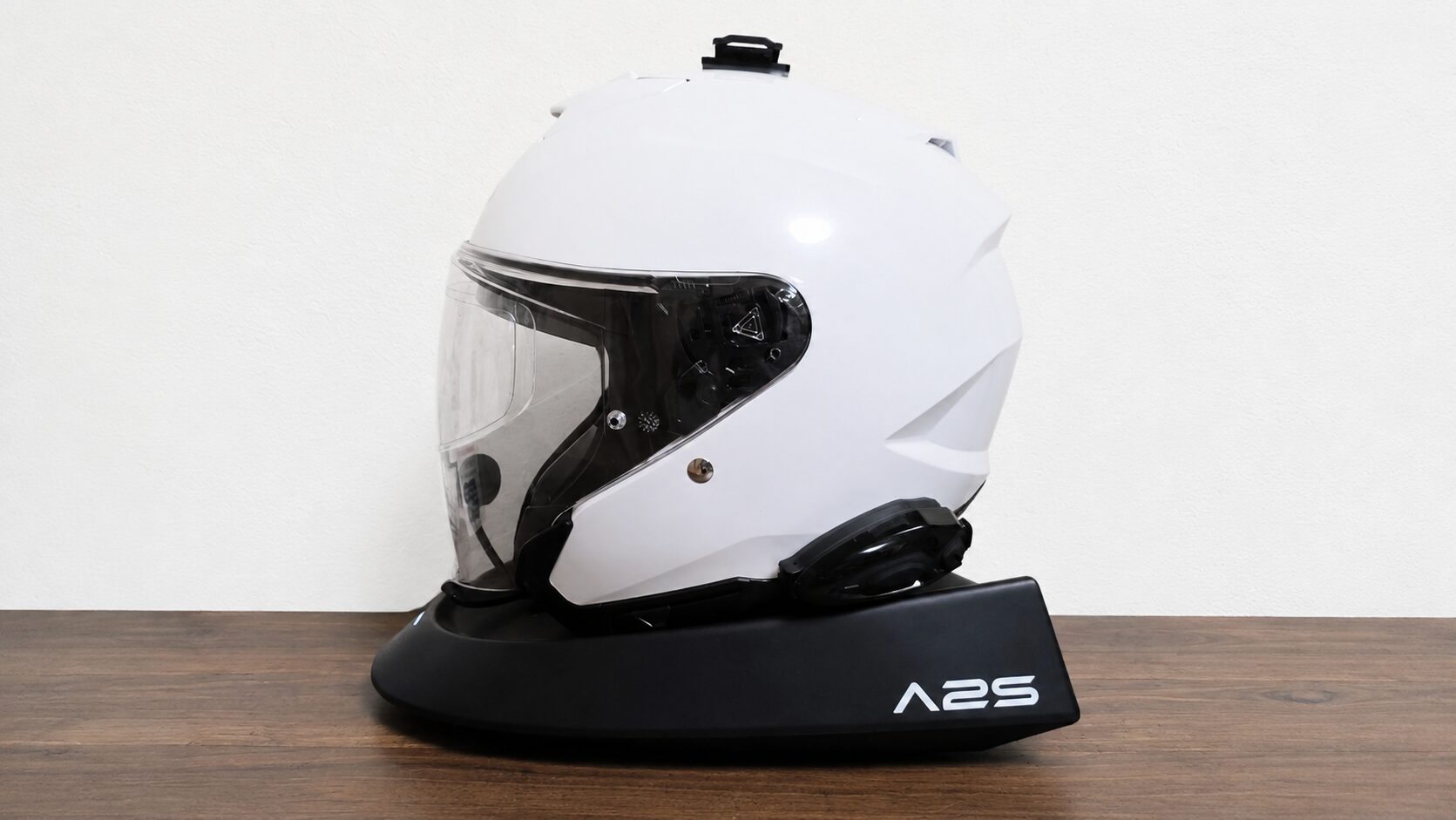 JESIMAIK H5をヘルメットに装着した図