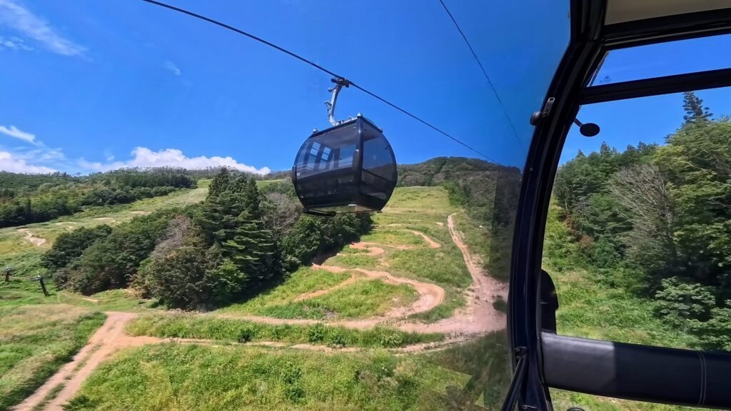 白馬岩岳マウンテンリゾートのゴンドからの景色