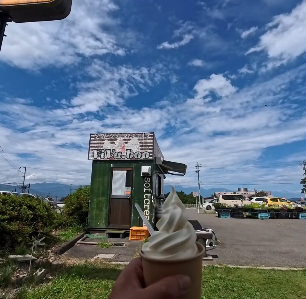 JA松本ハイランドファーマーズガーデンにあるソフトクリームショップ